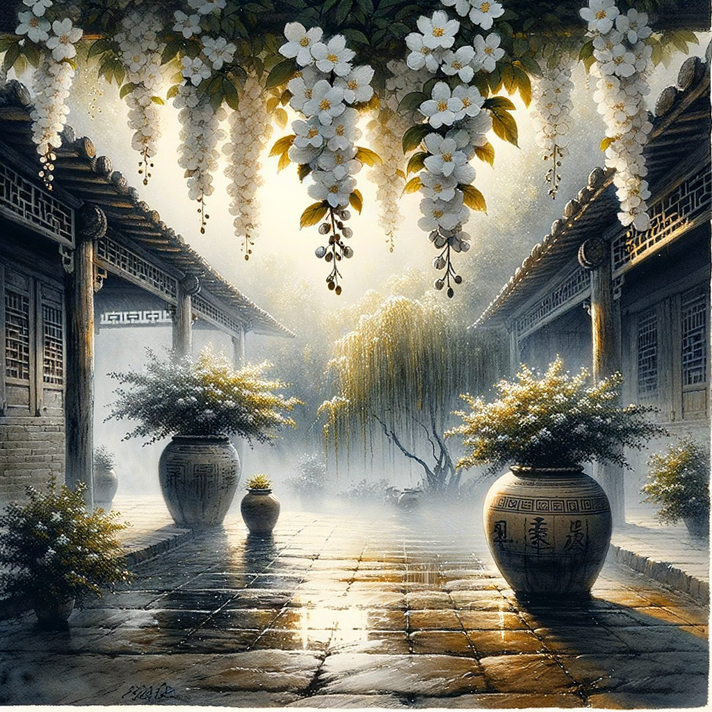 小院清晨