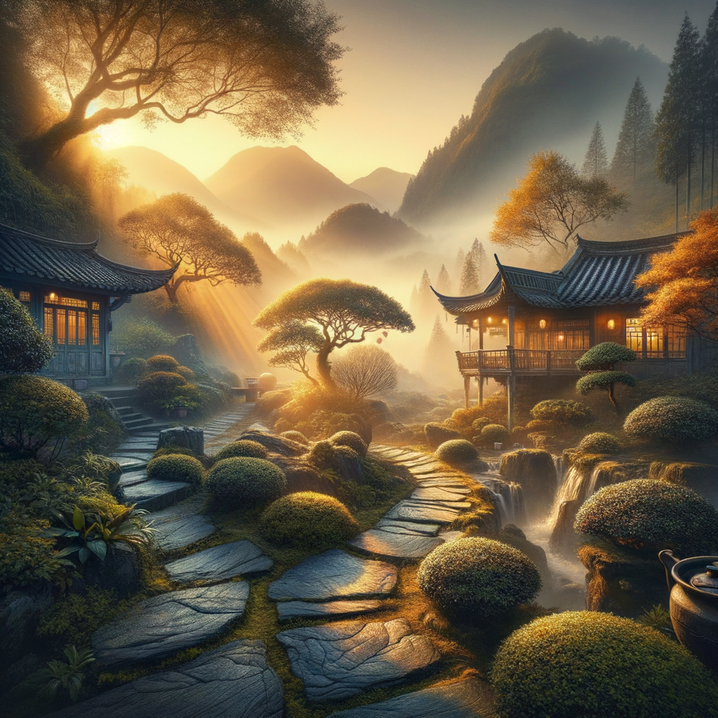 盘龙云海 茶园景观