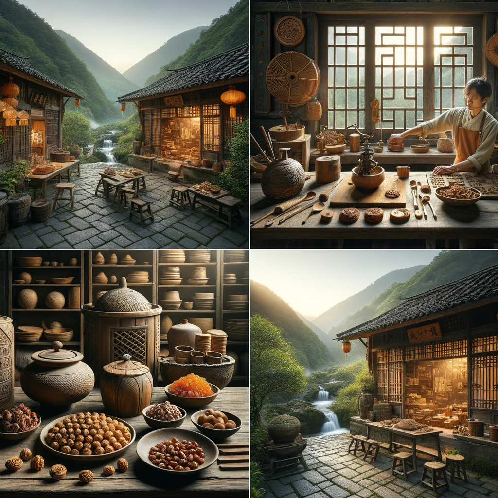 林家铺子 传统手工制作场景