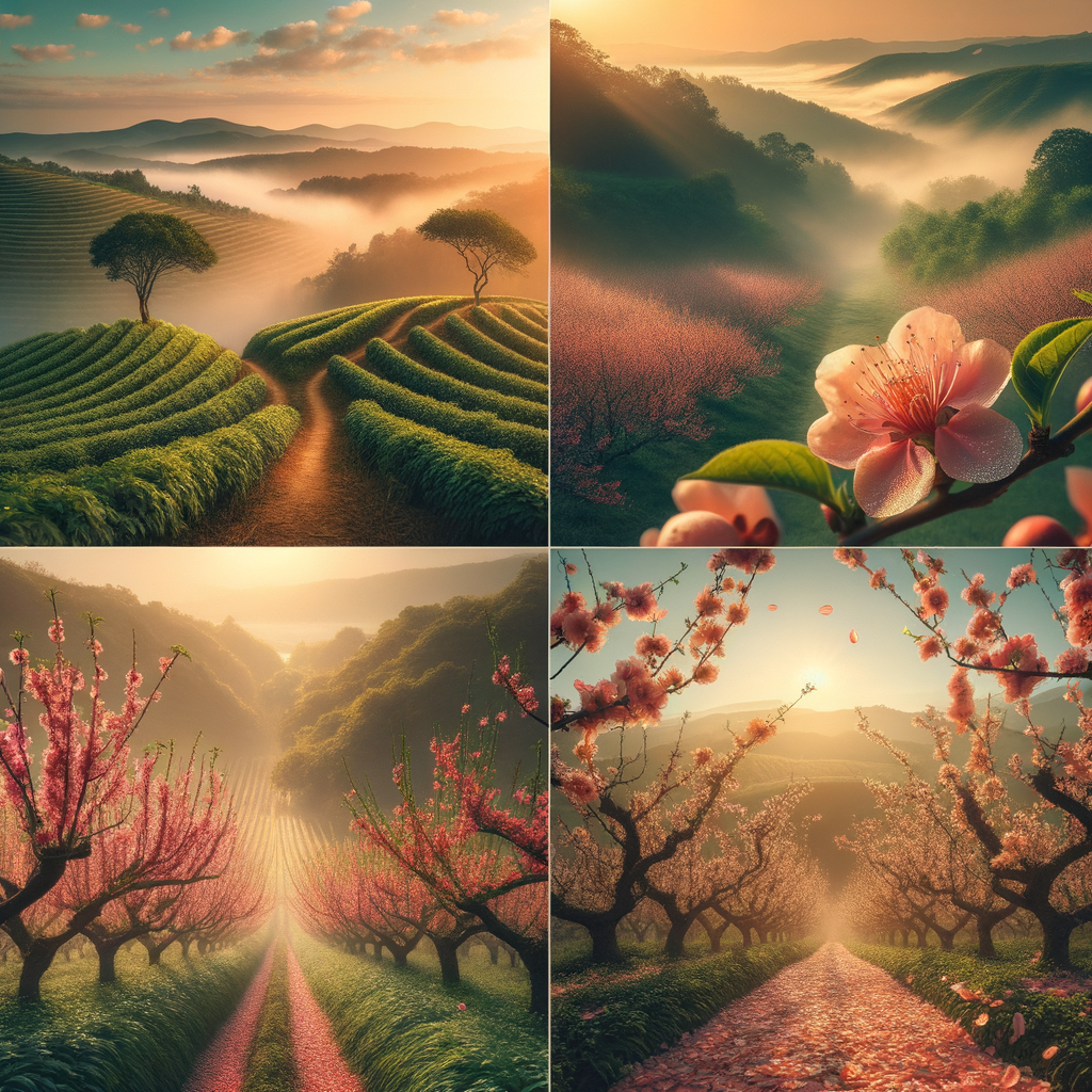 特丽娜 水蜜桃饮料场景