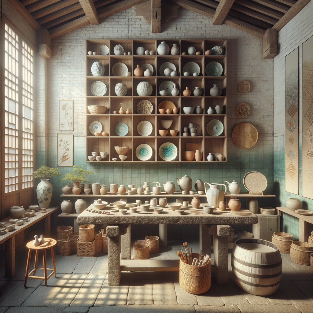 瓷魂品牌背景场景