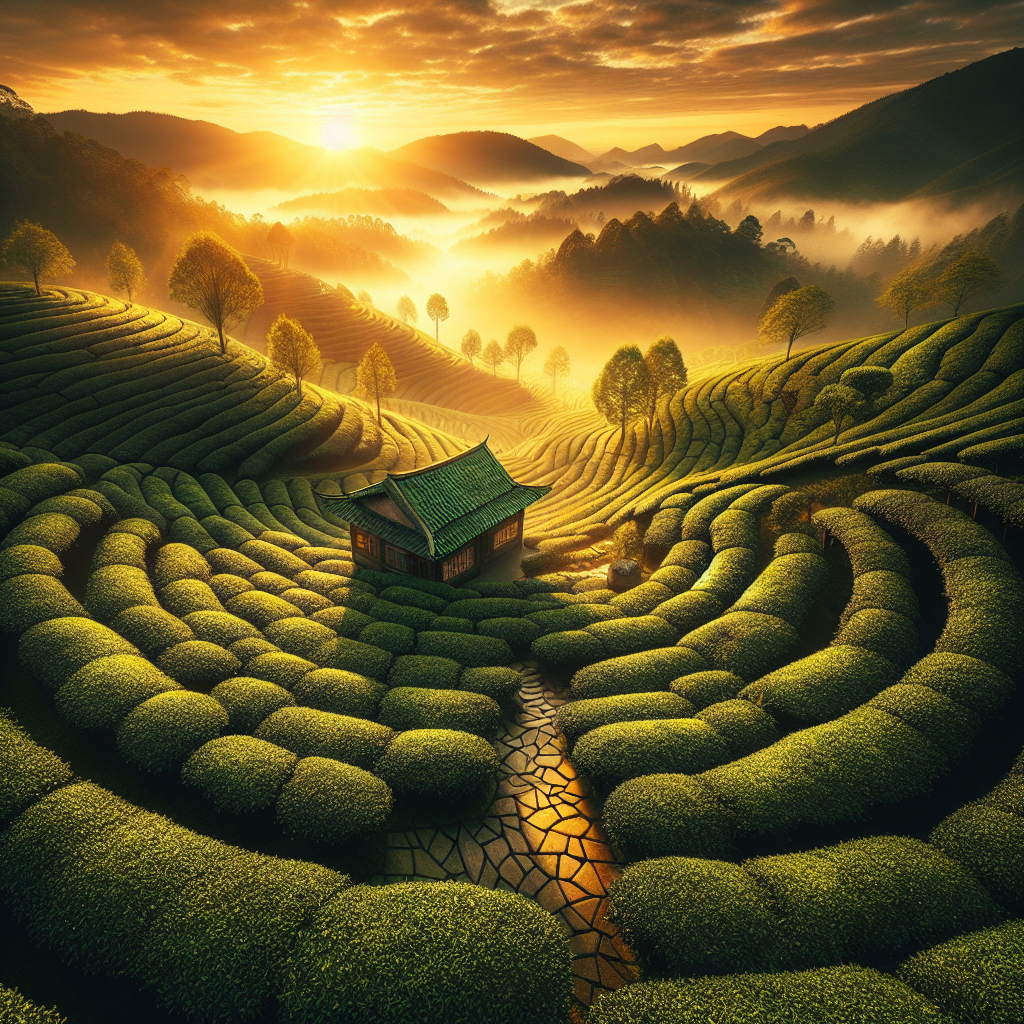古渡茯茶 茶园风光
