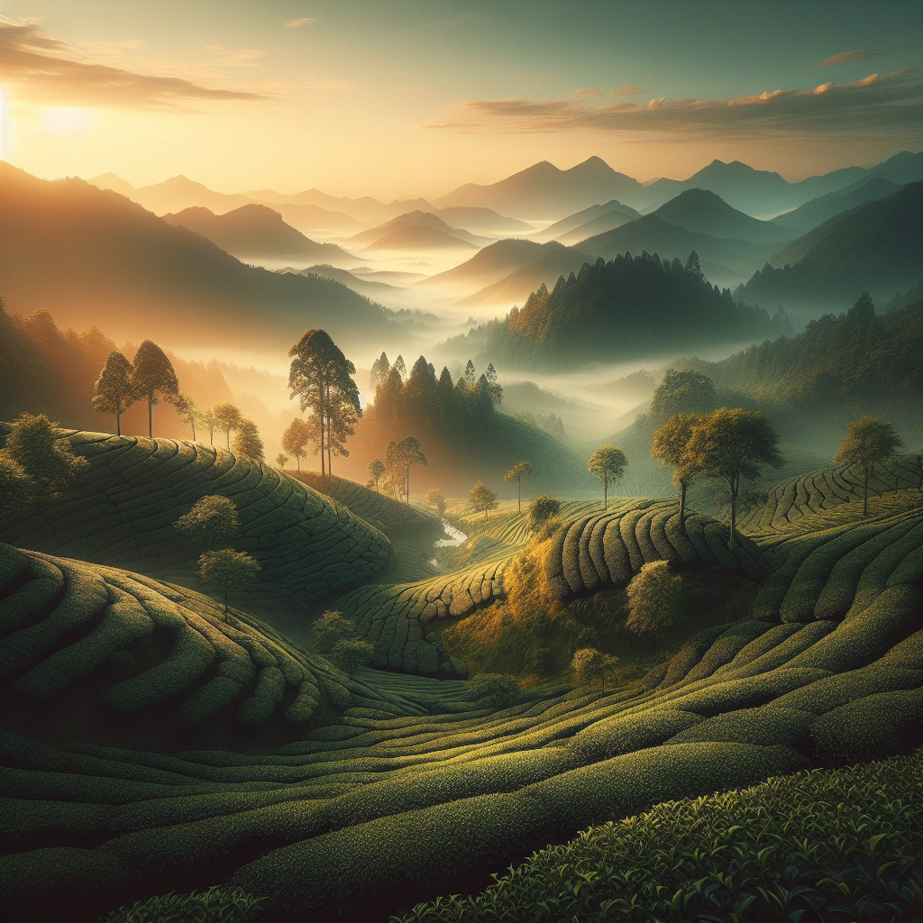 蒙顶山茶 采摘场景