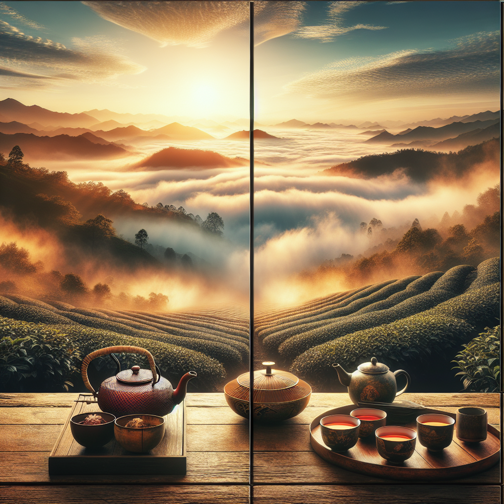 元正 茶园风光