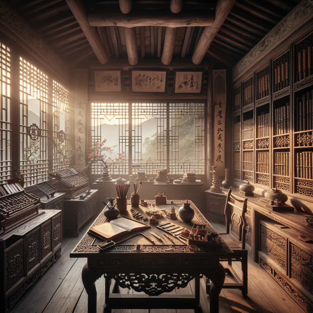 六品堂 传统书法场景