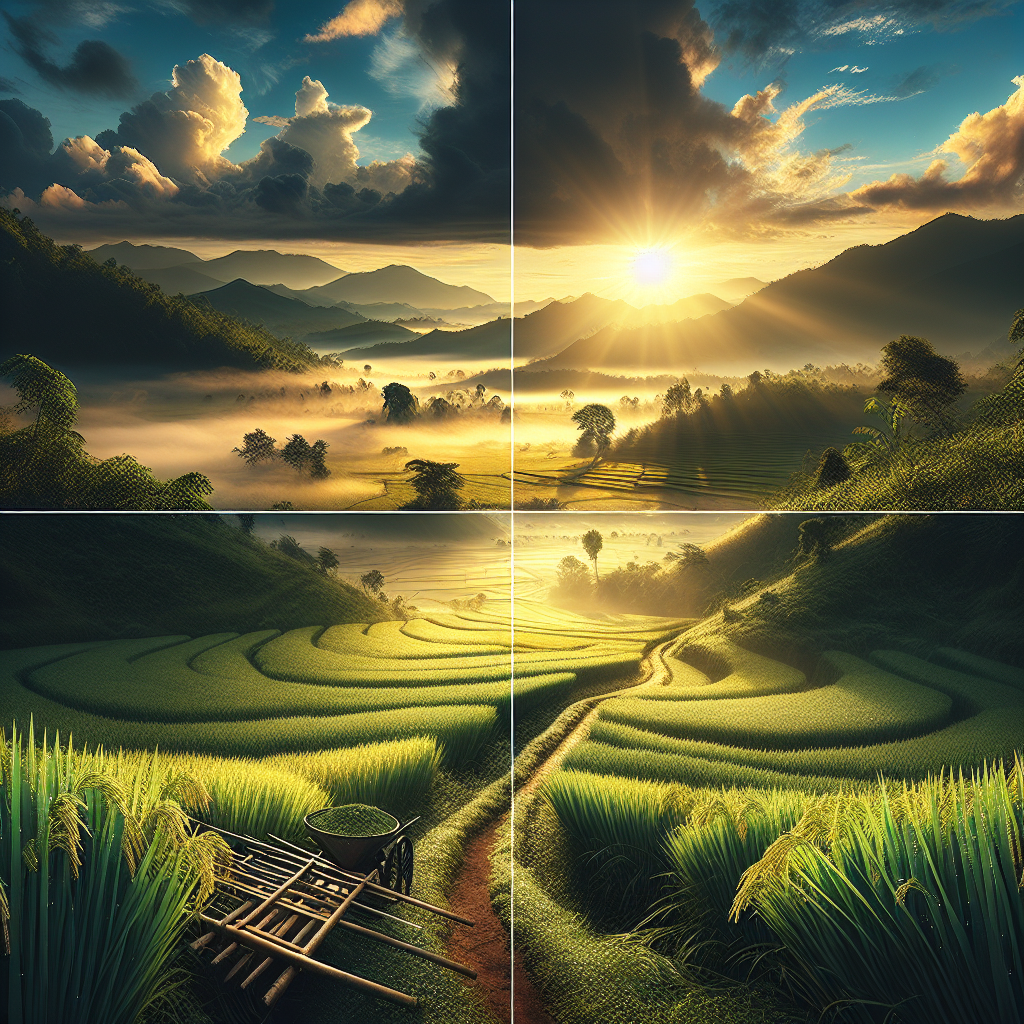 野稻自然场景展示