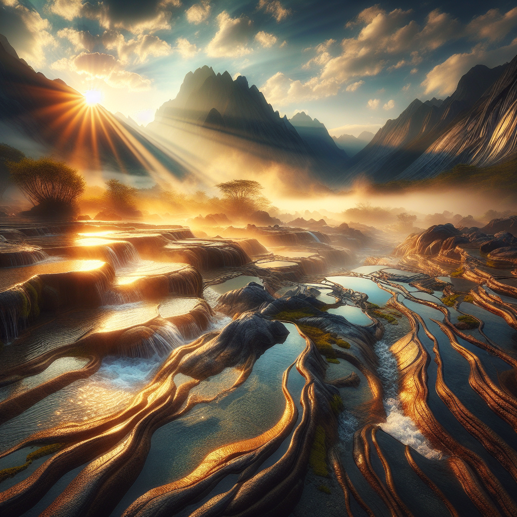 火山鸣泉 风光一
