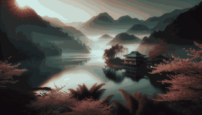湖光山色