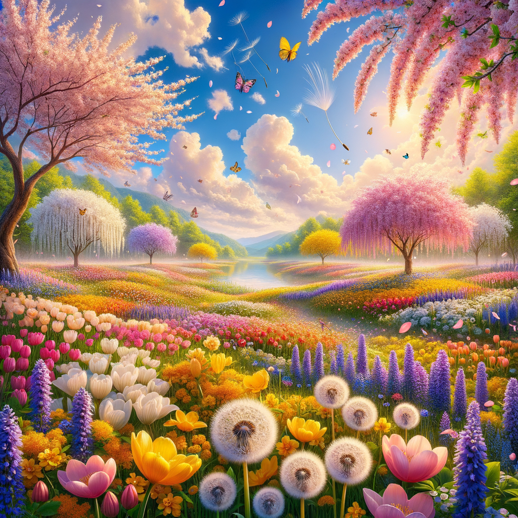 春花烂漫景象