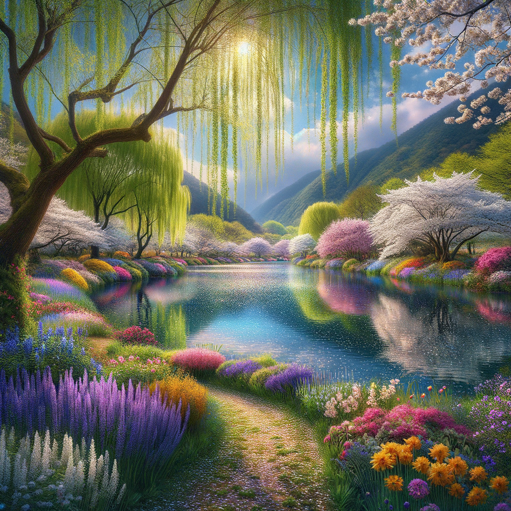 花海中的美景