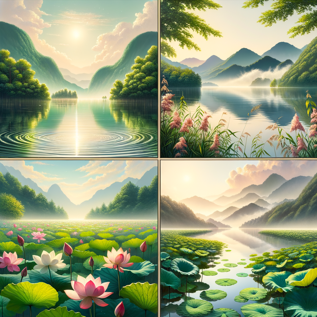蜻蜓点水场景