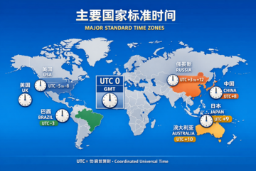 主要国家标准时间